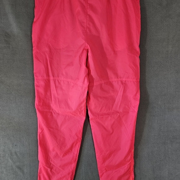 Nike Womens Y2K Track Pants Size XL Neon Pink Side Zipper Pullup 90s - Picture 8 of 9